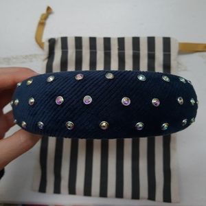 Lele Sadoughi Embellished Corduroy Headband